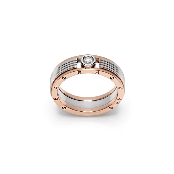 Golden Men's Ring Baraka with Diamond AN211461