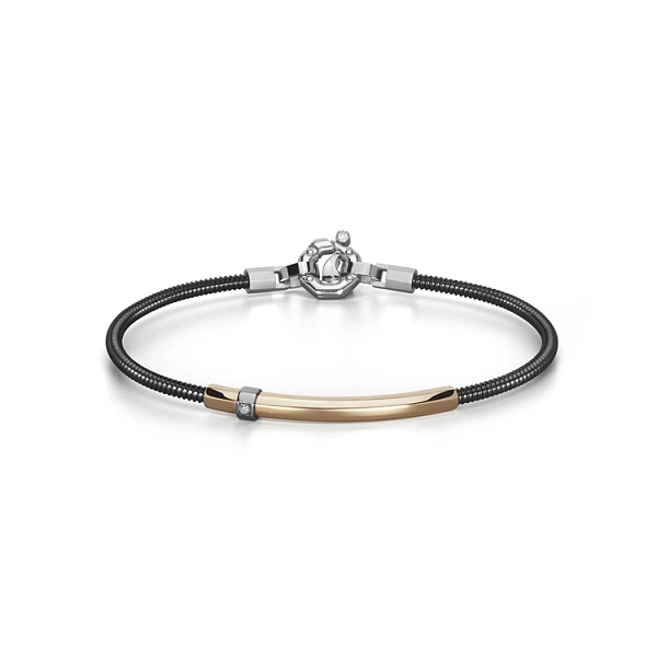 Men's Bracelet Baraka with Black Diamonds BR334001