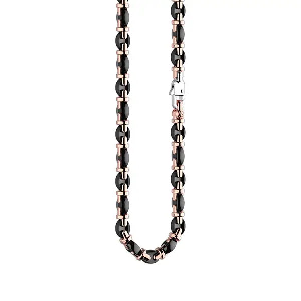 Gold Men's Chain Zancan with Ceramics