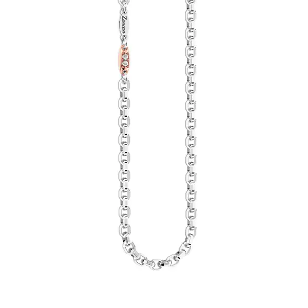 Gold Men's Zancan Chain with Diamonds