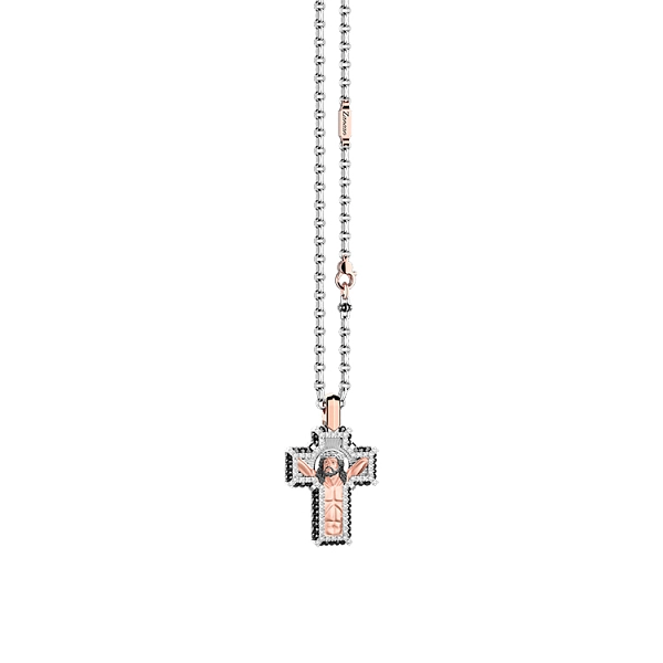 Gold Pendant Cross Zancan Symbolic EC900BR