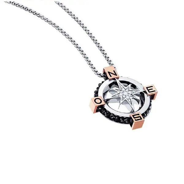 Gold Pendant Zancan Black Magic EC245RB60