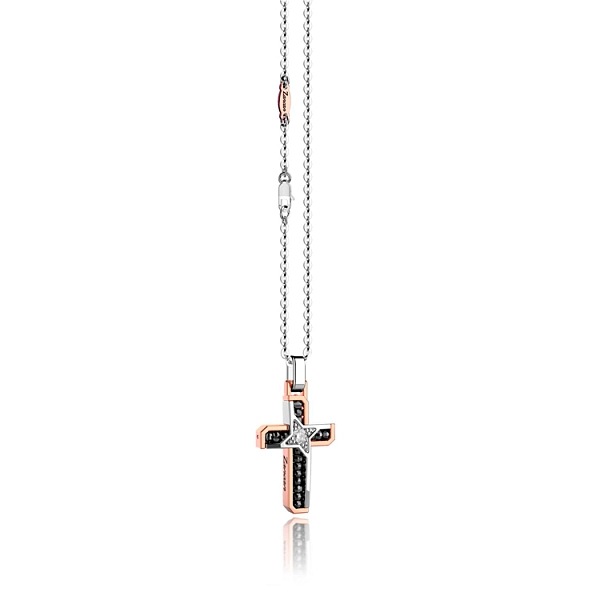 Gold pendant Zancan Balck Magic Soft with diamonds