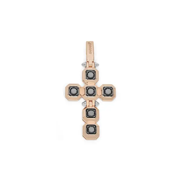 Gold Pendant Cross Baraka CR302101RBDN