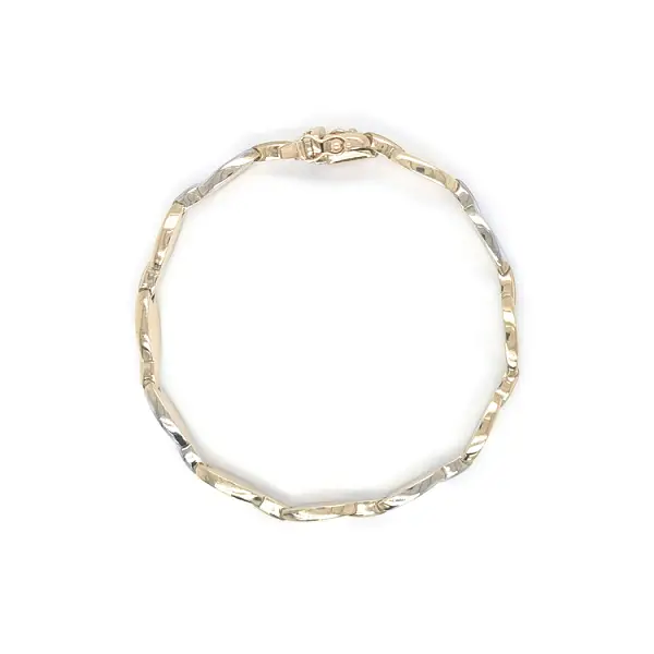 Ladies Bracelet made of Combination Gold