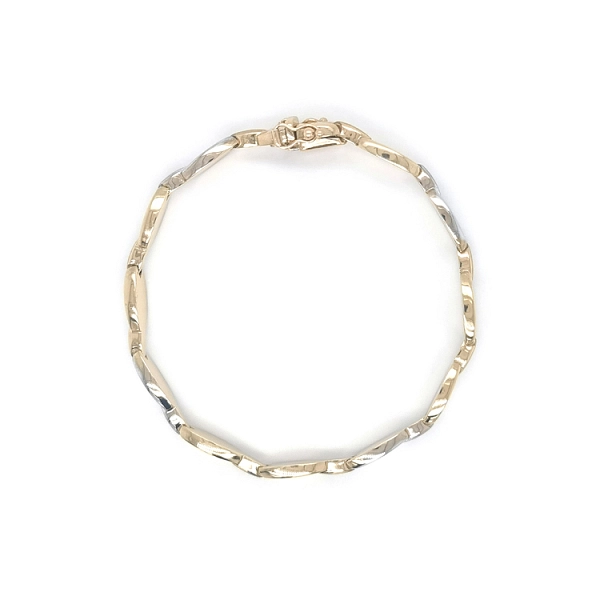Ladies Bracelet made of Combination Gold