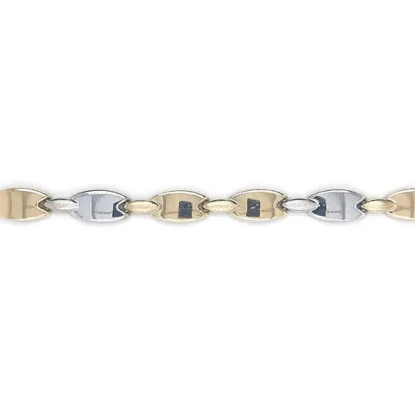 Ladies Bracelet made of Combination Gold