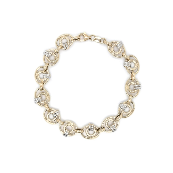 Ladies Bracelet made of Combination Gold
