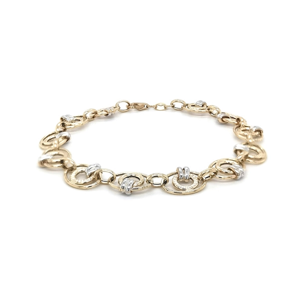 Ladies Bracelet made of Combination Gold