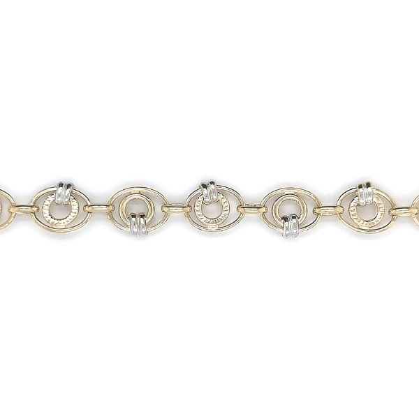Ladies Bracelet made of Combination Gold