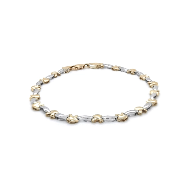 Gold Ladies Bracelet made of Combined Gold