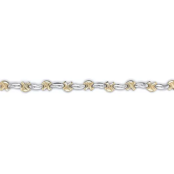 Gold Ladies Bracelet made of Combined Gold