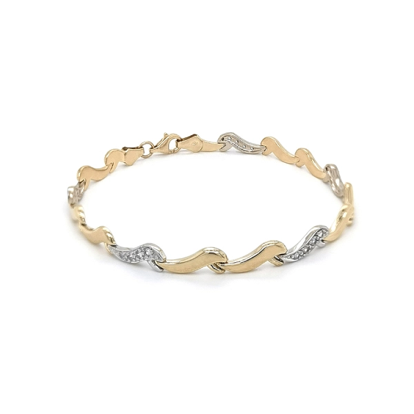 Bracelet made of Combined Gold with Zircones
