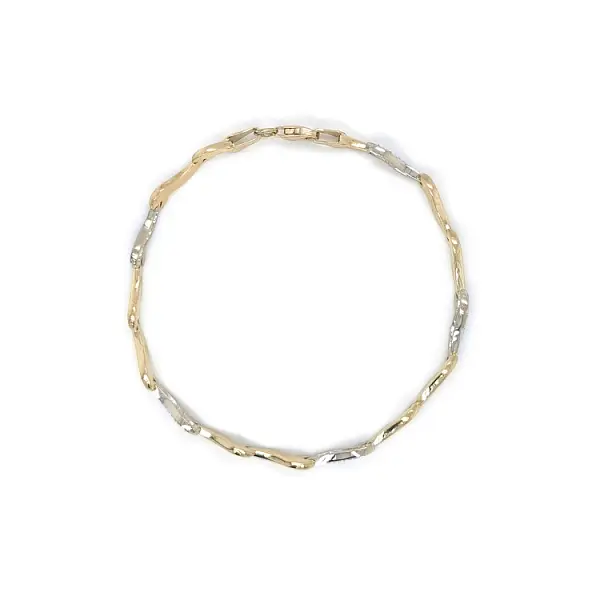 Bracelet made of Combined Gold with Zircones