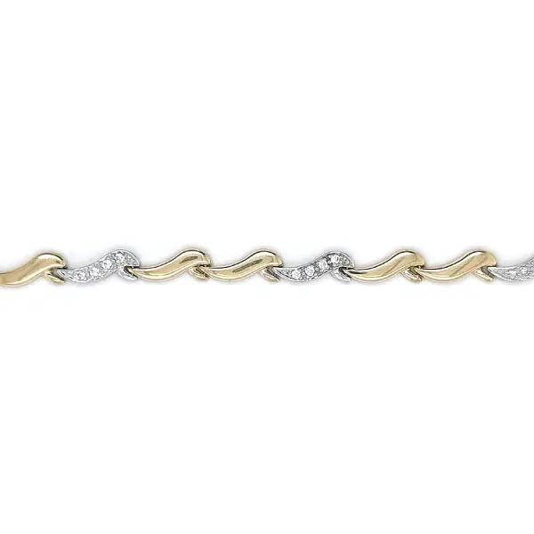 Bracelet made of Combined Gold with Zircones