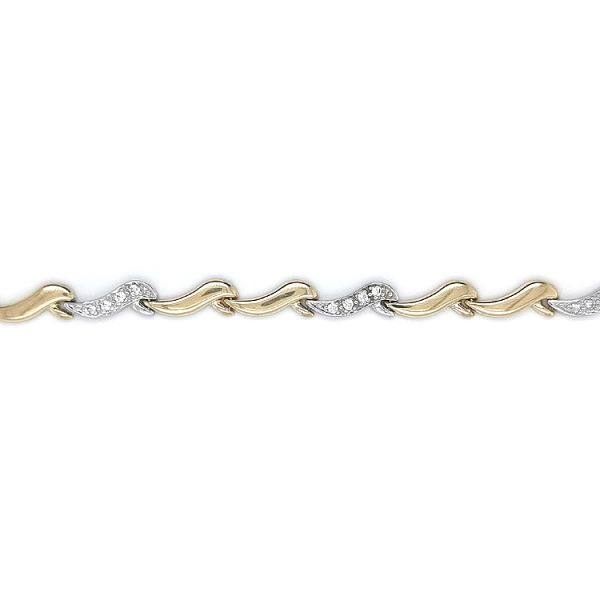 Bracelet made of Combined Gold with Zircones