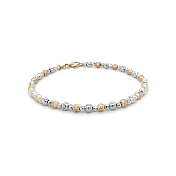 Ladies Bracelet made of Combination Gold