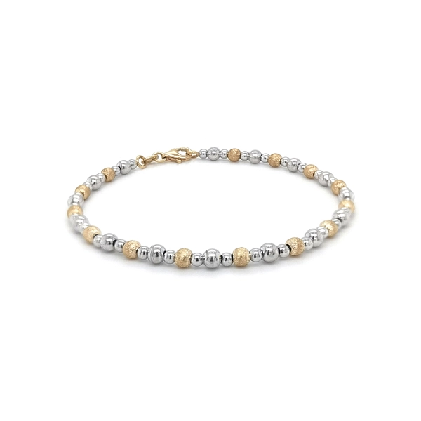Ladies Bracelet made of Combination Gold