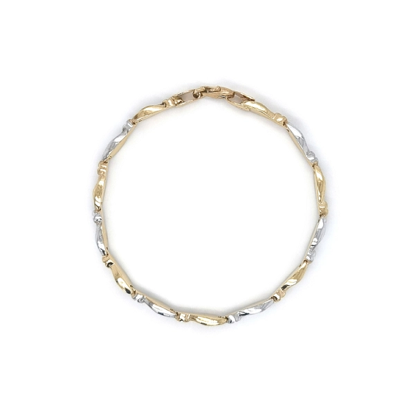Ladies Bracelet made of Combination Gold