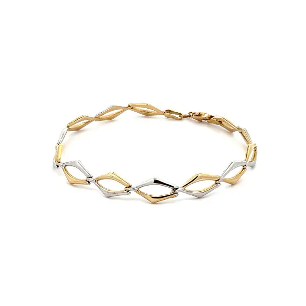 Gold Ladies Bracelet made of Combined Gold