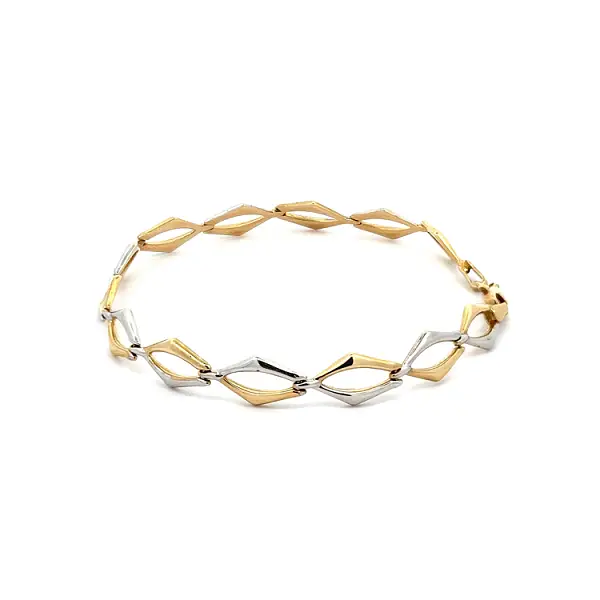 Gold Ladies Bracelet made of Combined Gold