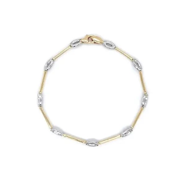 Gold Ladies Bracelet made of Colored Gold