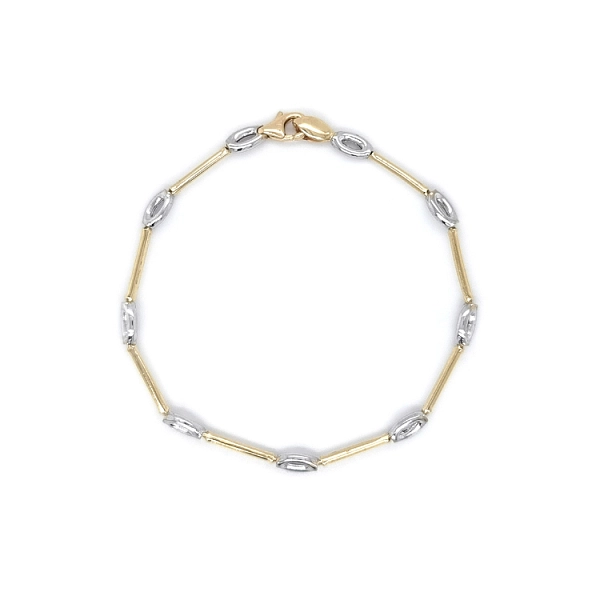 Gold Ladies Bracelet made of Colored Gold