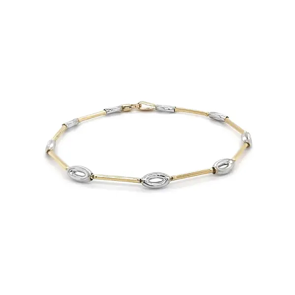 Gold Ladies Bracelet made of Colored Gold