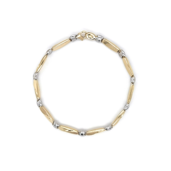Ladies Bracelet made of Combination Gold