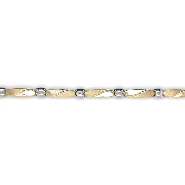 Ladies Bracelet made of Combination Gold