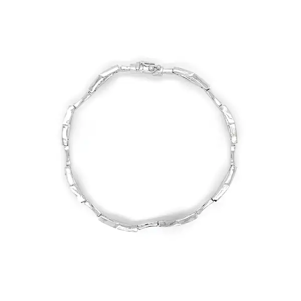 Bracelet with White Gold Zircons