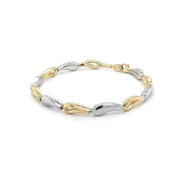 Ladies Bracelet made of Combination Gold