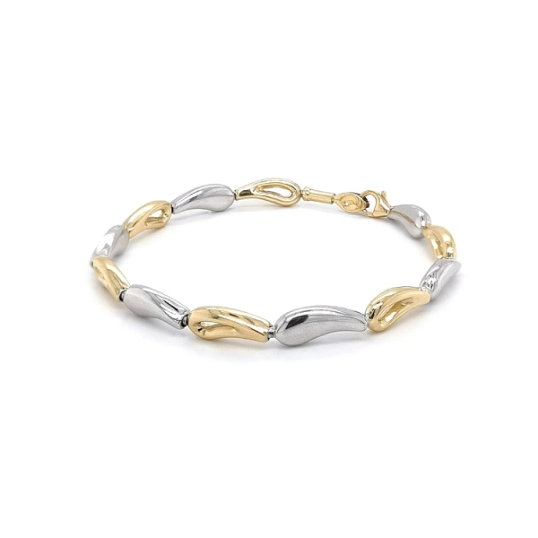 Ladies Bracelet made of Combination Gold