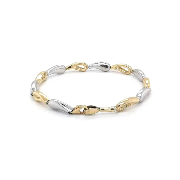 Ladies Bracelet made of Combination Gold