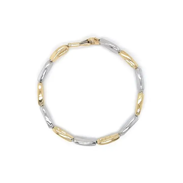 Ladies Bracelet made of Combination Gold