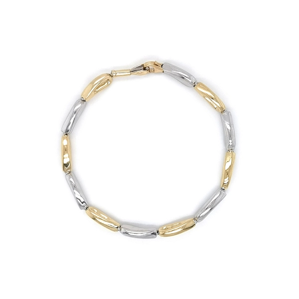 Ladies Bracelet made of Combination Gold