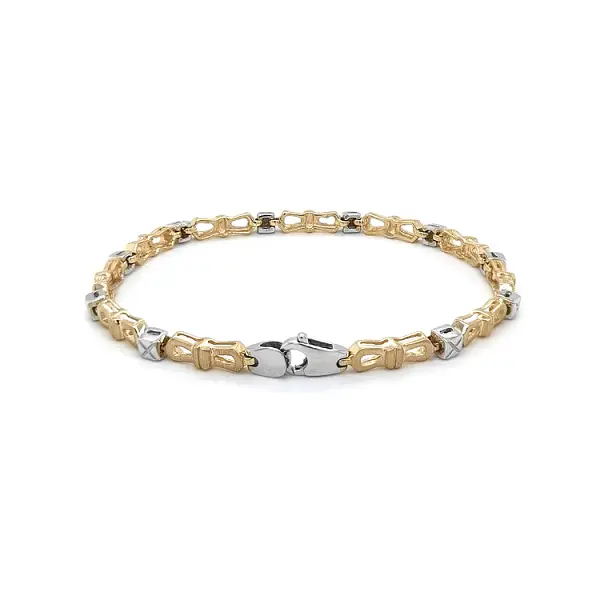 Gold Ladies Bracelet made of Combined Gold