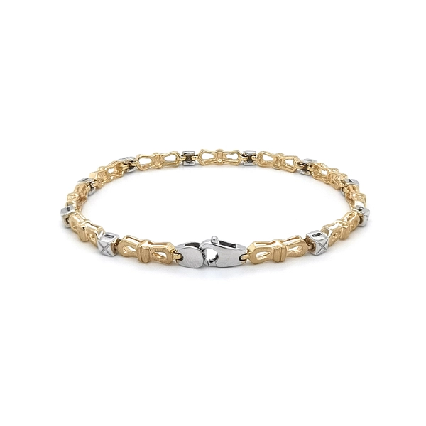 Gold Ladies Bracelet made of Combined Gold