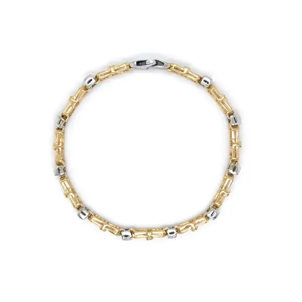 Gold Ladies Bracelet made of Combined Gold