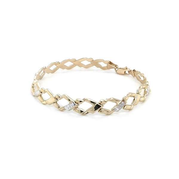 Gold Ladies Bracelet made of Combined Gold