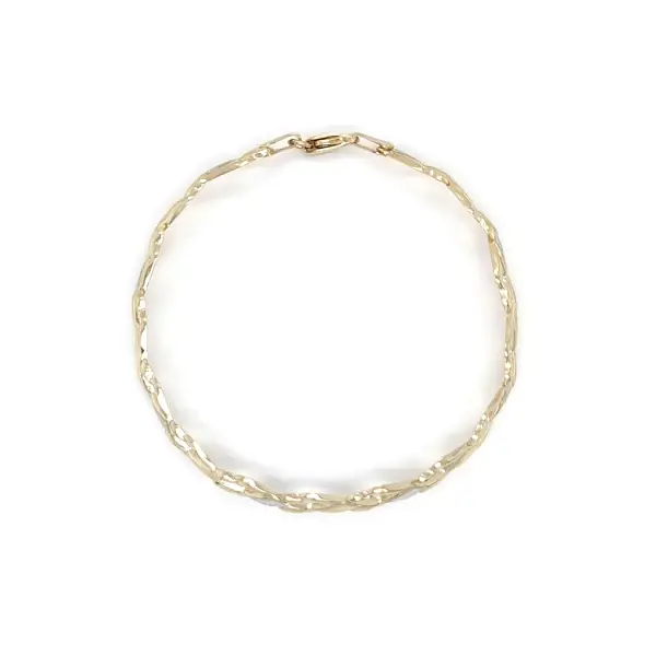 Gold Ladies Bracelet made of Combined Gold