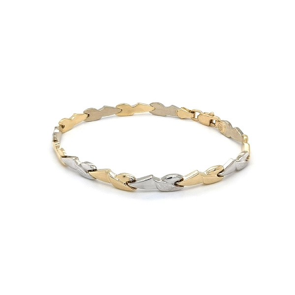 Ladies Bracelet made of Combination Gold