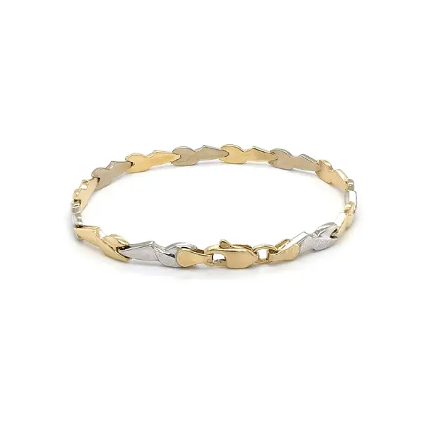 Ladies Bracelet made of Combination Gold