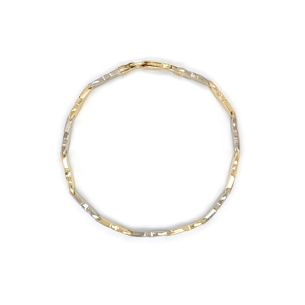 Ladies Bracelet made of Combination Gold