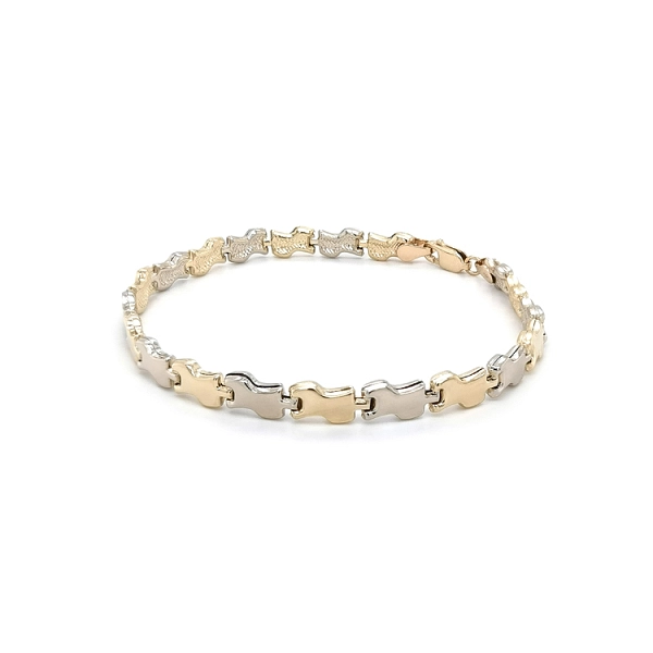 Gold Ladies Bracelet made of Combined Gold