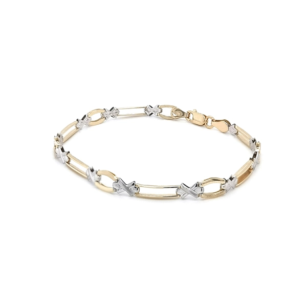 Gold Ladies Bracelet made of Combined Gold