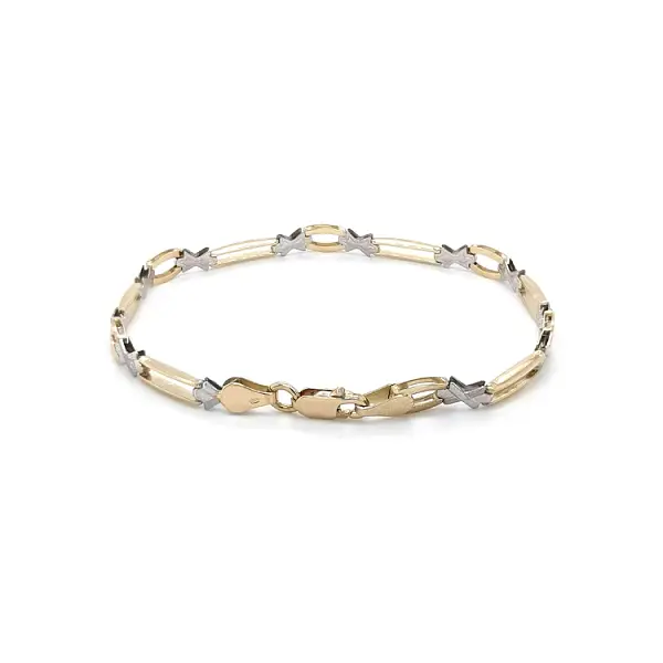 Gold Ladies Bracelet made of Combined Gold