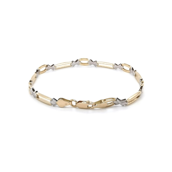 Gold Ladies Bracelet made of Combined Gold