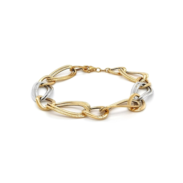 Gold Ladies Bracelet made of Combined Gold