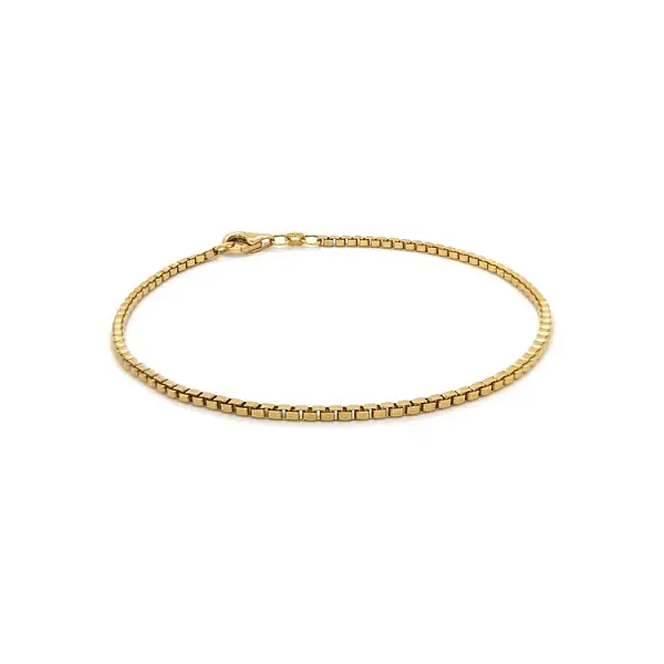 Gold Cube Bracelet - Cube